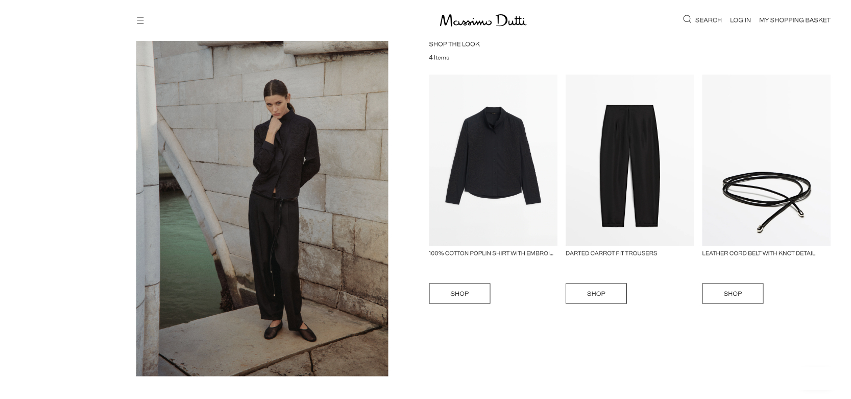 Product hotography displayed on the website